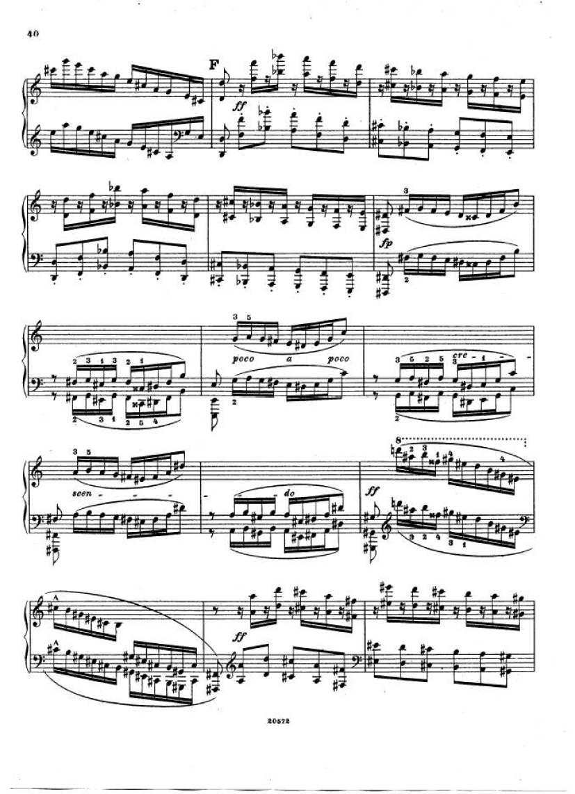 f小调钢琴协奏曲 Piano Concerto in f Minor Op.16钢琴谱