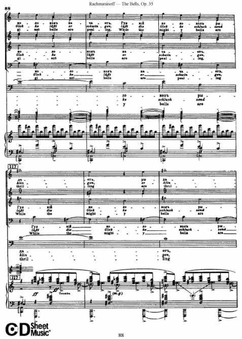 Rachmaninov_op.35_The Bells_vocal钢琴谱