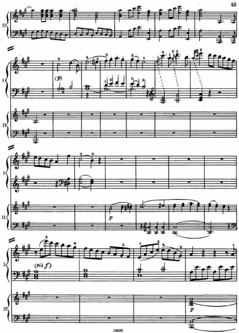 Mozart_Piano Concerto no23_4钢琴谱