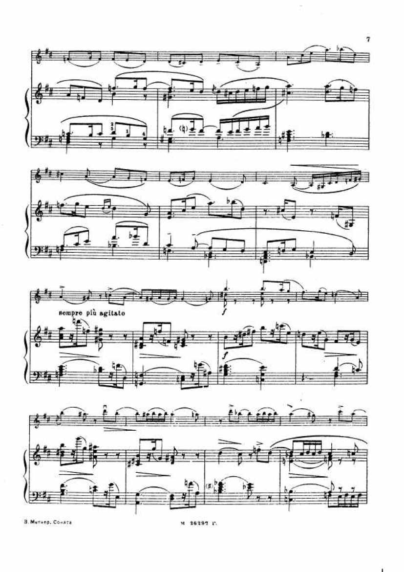 Medtner_op.21_Violinsonate_No.1_h钢琴谱