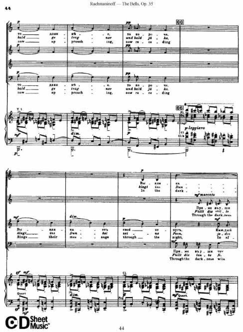 Rachmaninov_op.35_The Bells_vocal钢琴谱