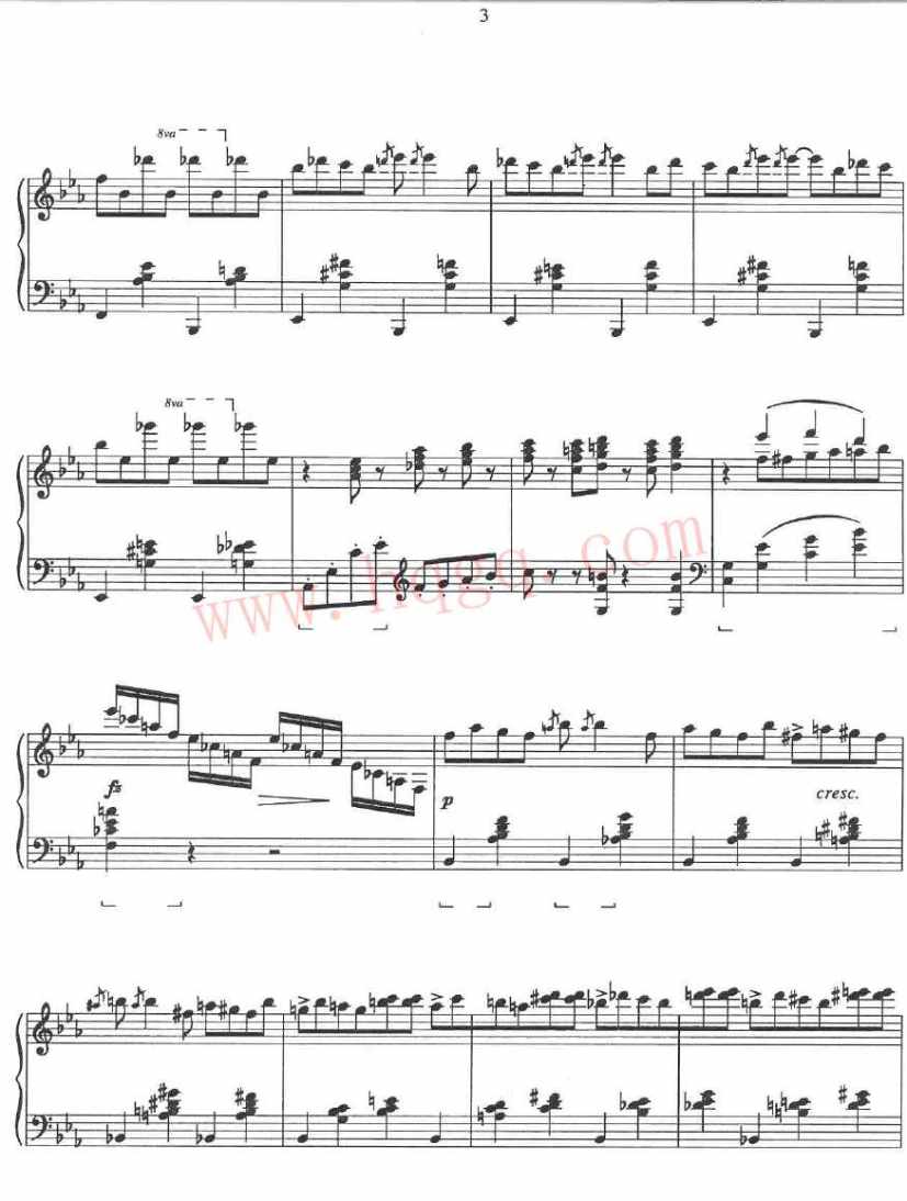 格什温练习曲 Gershwin Etudes钢琴谱