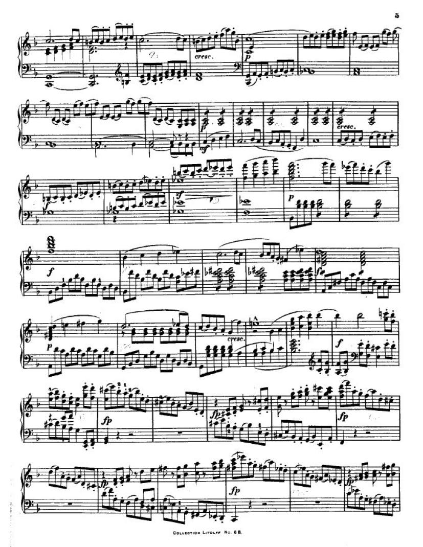 F大调第七弦乐四重奏 String Quartet No.7 in F Major Op.59钢琴谱