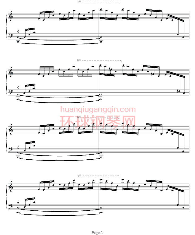 练习曲Op.10 No.1钢琴谱