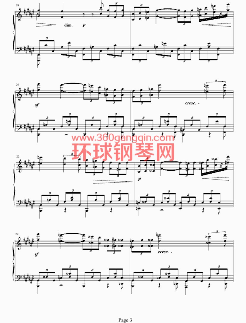 斯克里宾练习曲钢琴谱