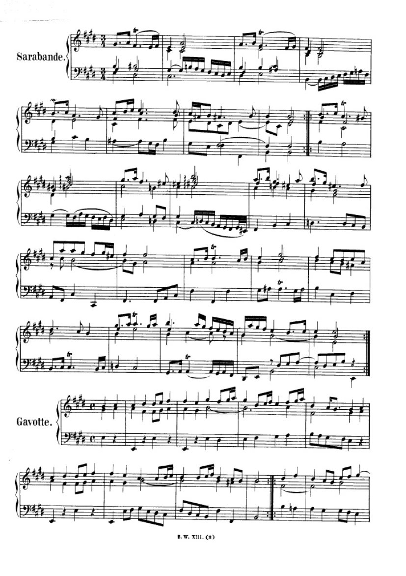 法国组曲 French Suites BWV 812钢琴谱