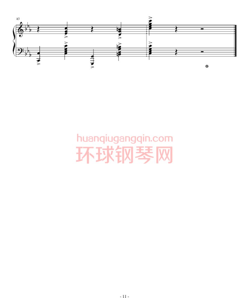 金曲奖杰伦宇豪双钢琴曲（单钢琴谱）钢琴谱