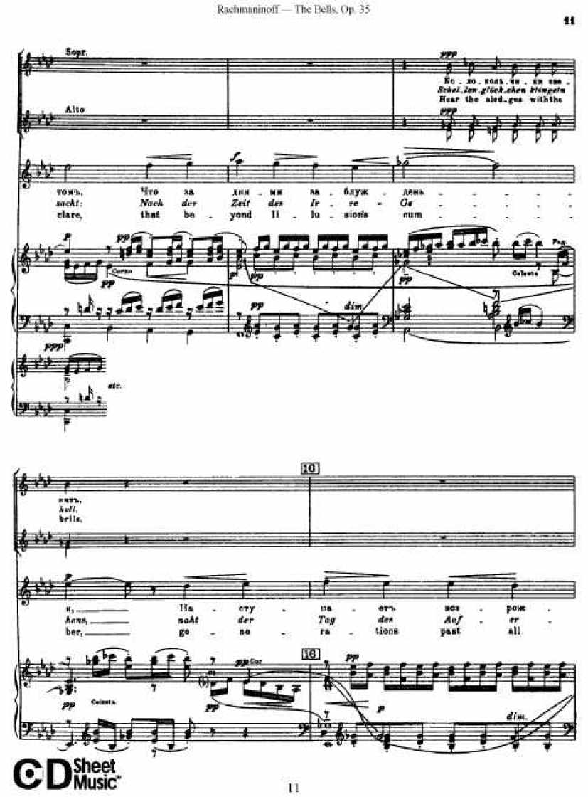 Rachmaninov_op.35_The Bells_vocal钢琴谱