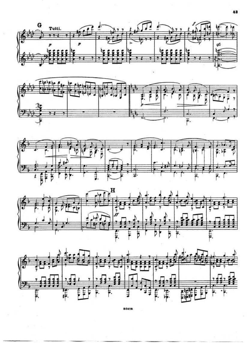 f小调钢琴协奏曲 Piano Concerto in f Minor Op.16钢琴谱