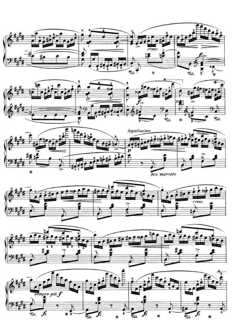 e小调第一钢琴协奏曲 Op.11 Piano Concerto No.1 in e Minor Op.11钢琴谱