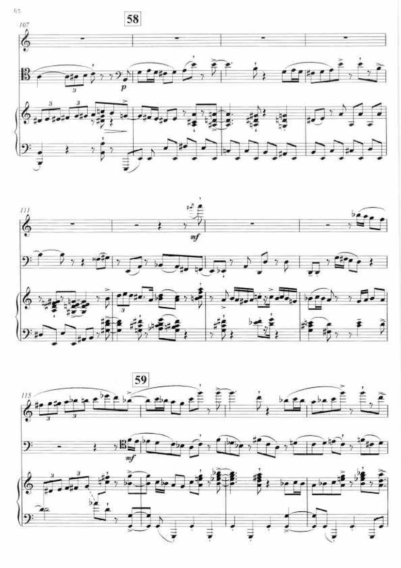 钢琴三重奏 Piano Trio Op.86钢琴谱