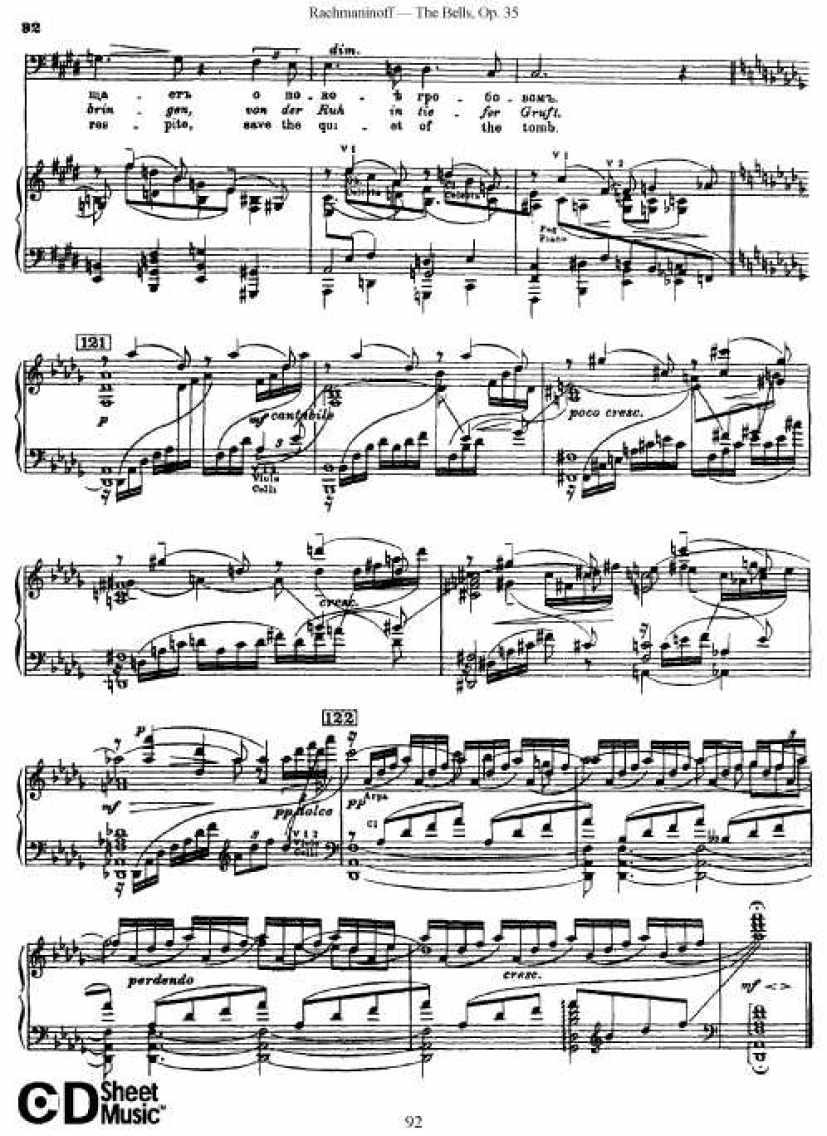 Rachmaninov_op.35_The Bells_vocal钢琴谱