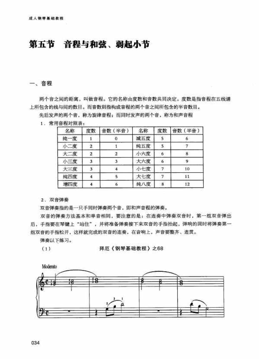 【高清】成人钢琴基础教程钢琴谱