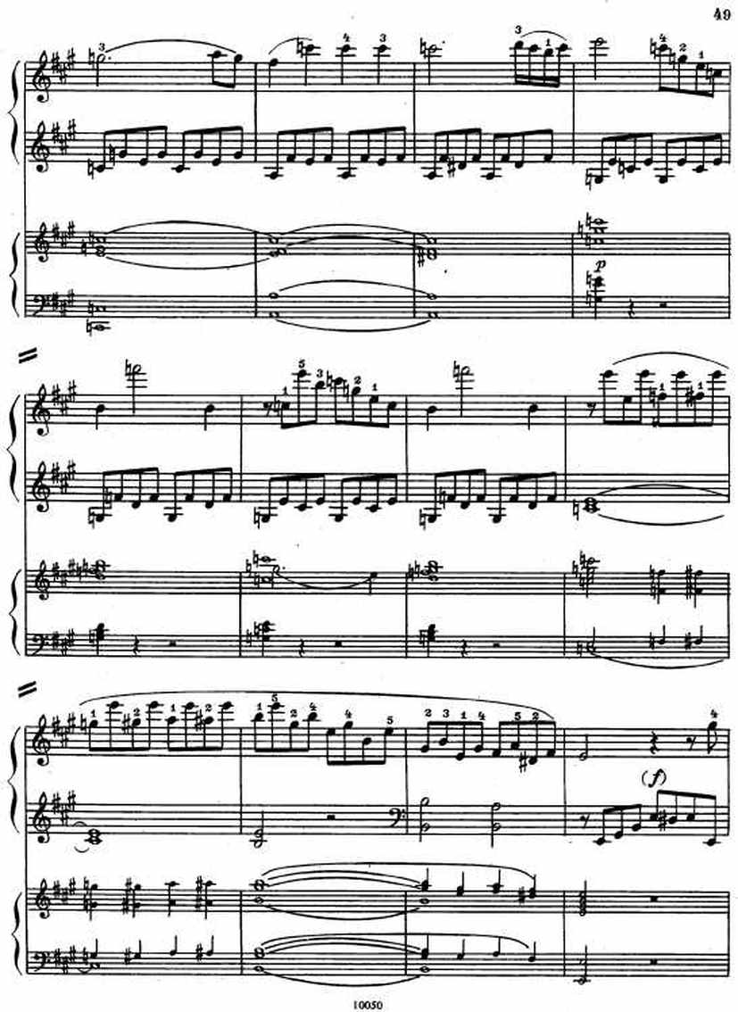 Mozart_Piano Concerto no23_4钢琴谱