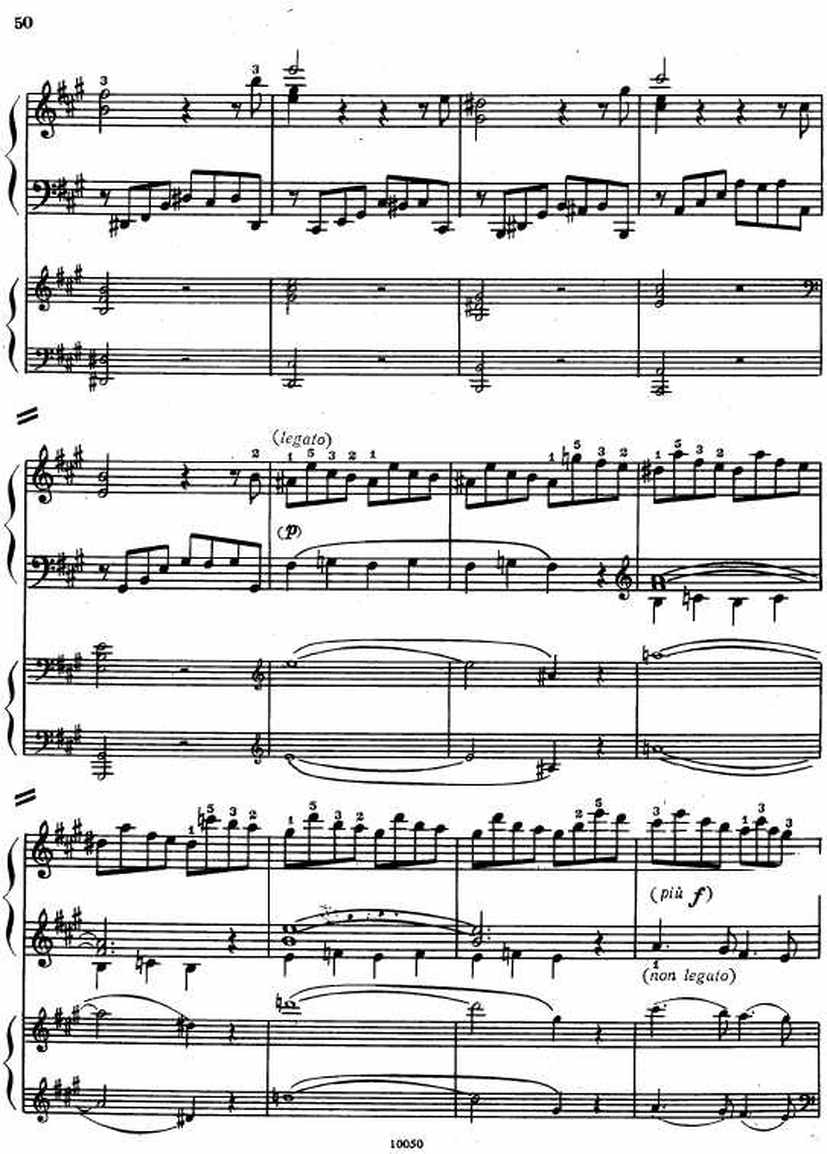 Mozart_Piano Concerto no23_4钢琴谱