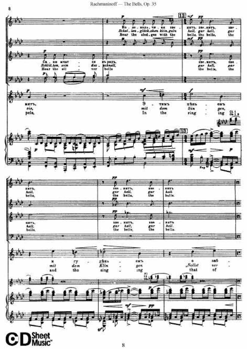 Rachmaninov_op.35_The Bells_vocal钢琴谱