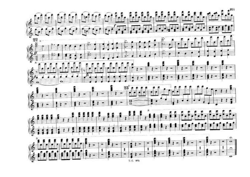 c小调第五交响曲“命运” Scharwenka Symphony No.5 in c Minor Op.67钢琴谱