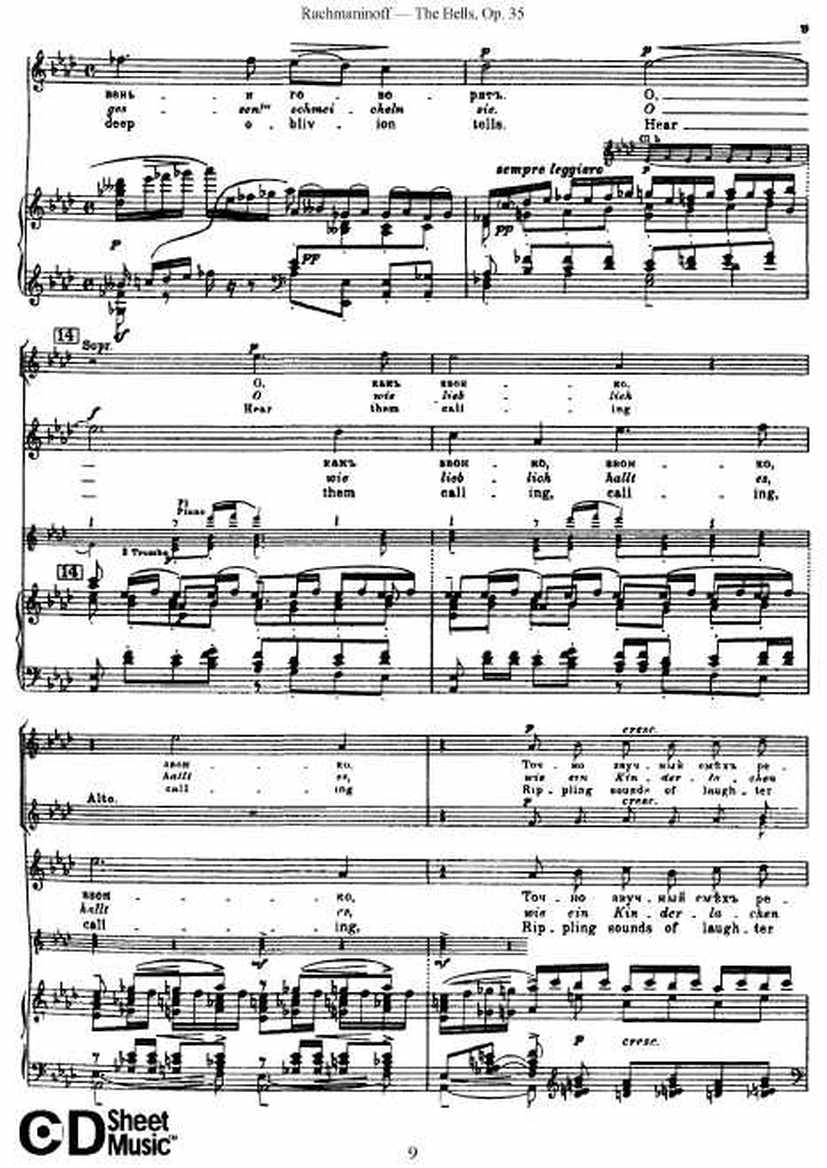 Rachmaninov_op.35_The Bells_vocal钢琴谱