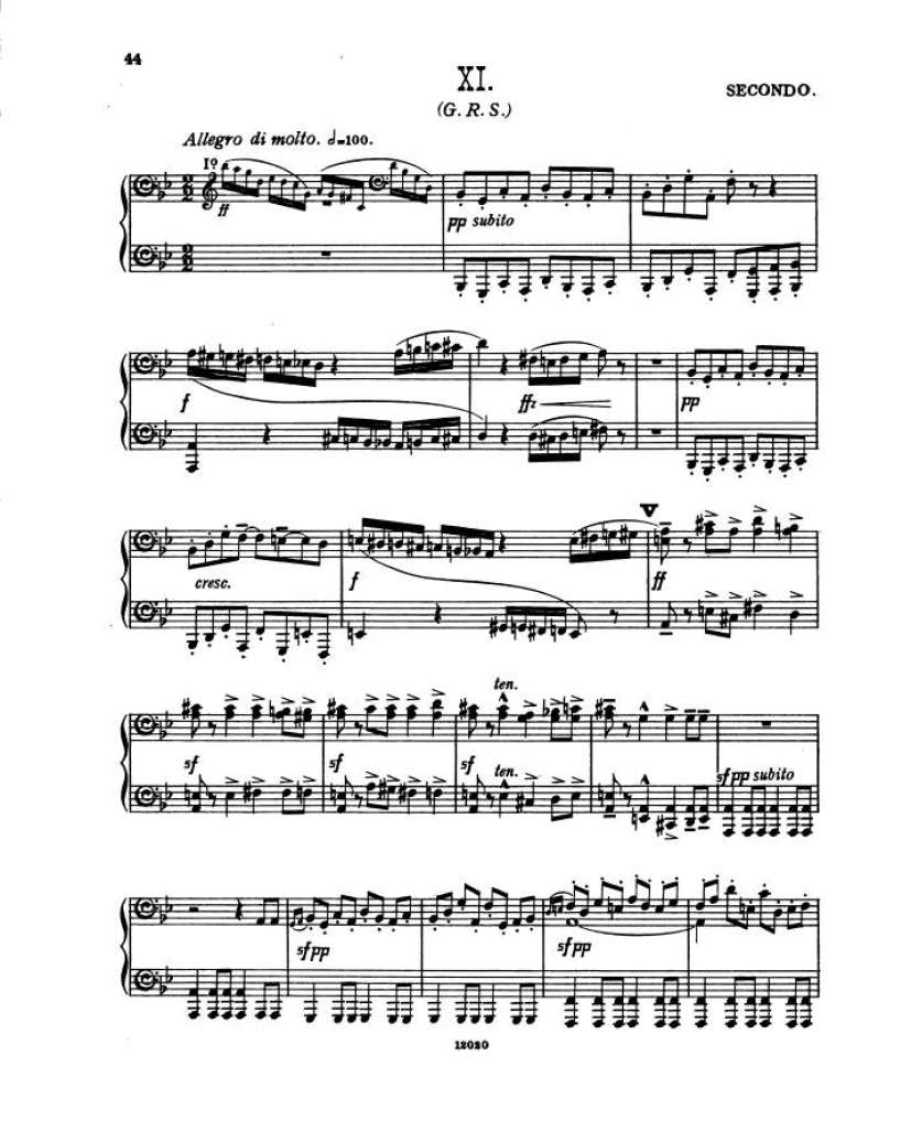 谜的变奏曲 Enigma Variations Op.36 Elgar,4钢琴谱