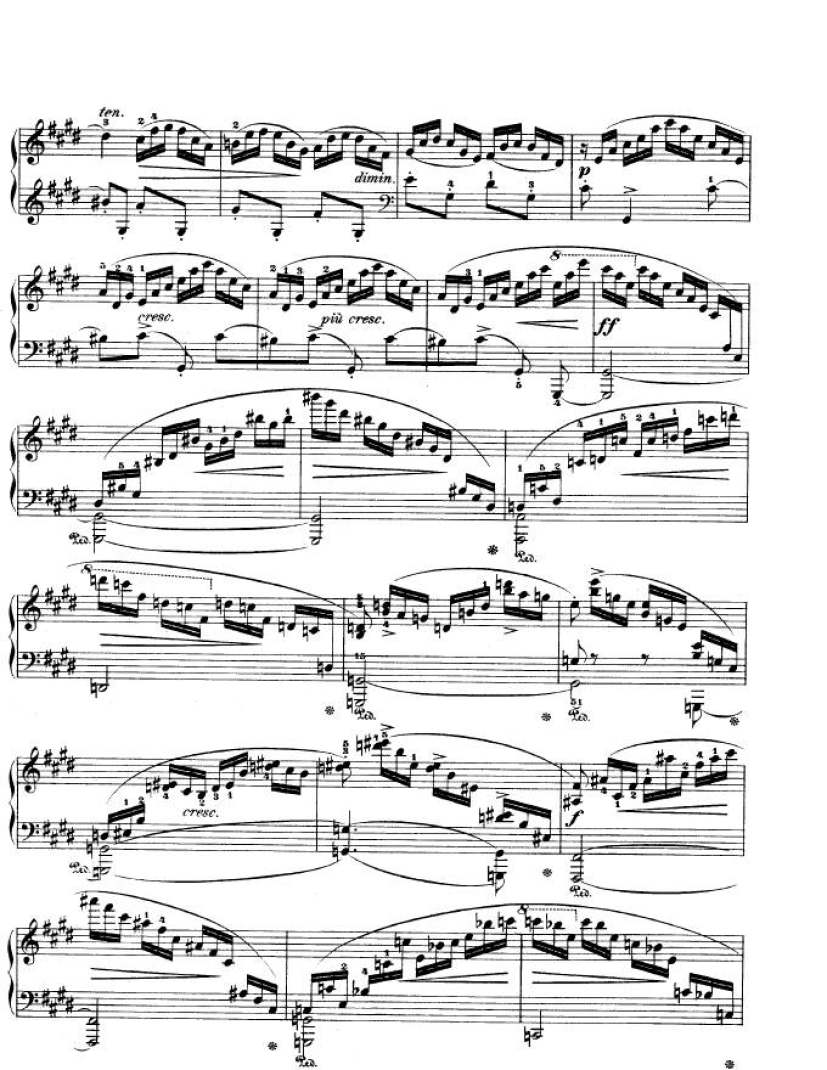 e小调第一钢琴协奏曲 Op.11 Piano Concerto No.1 in e Minor Op.11钢琴谱