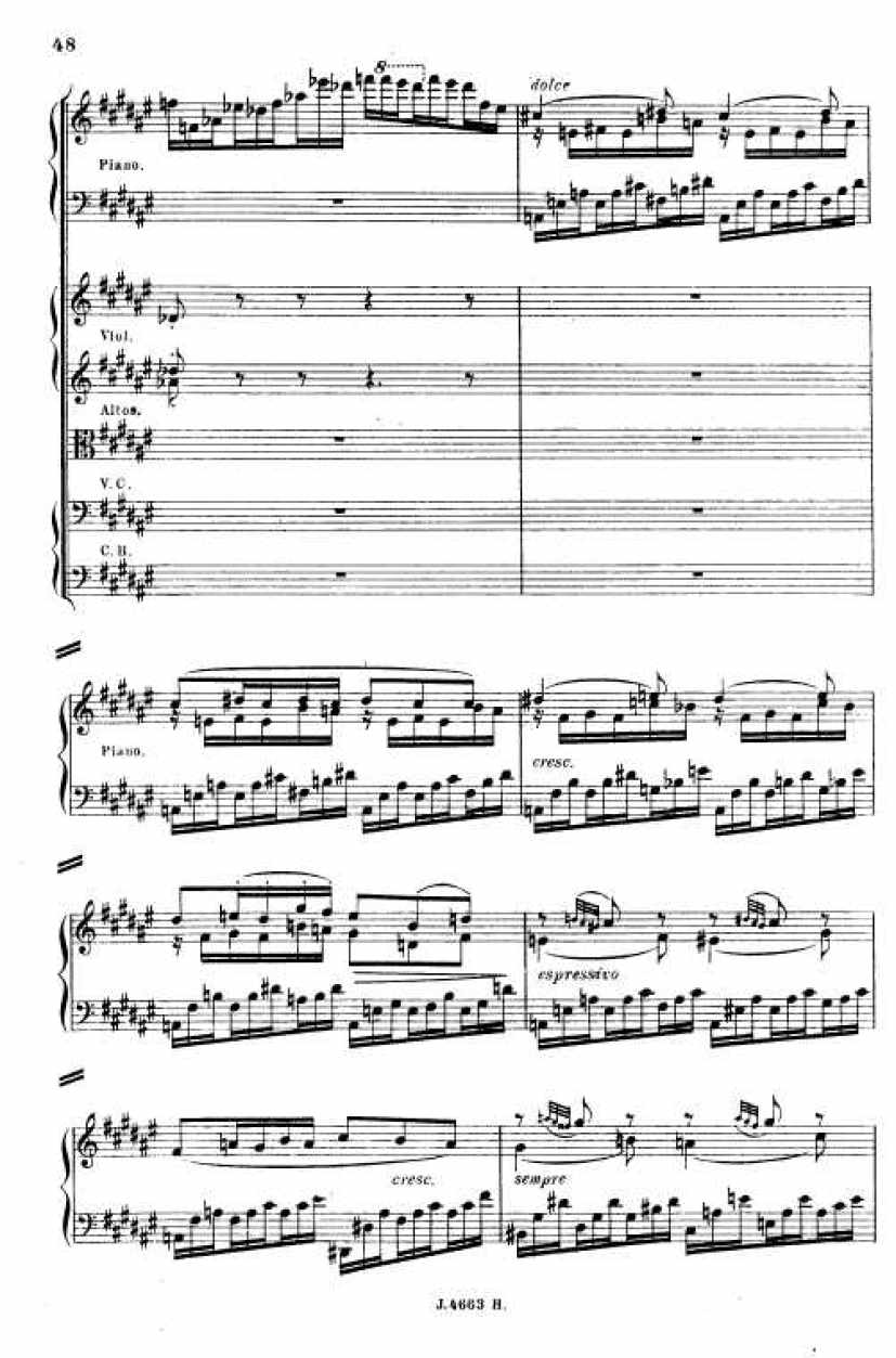 叙事曲 Ballade for Piano and Orchestra Op.19钢琴谱