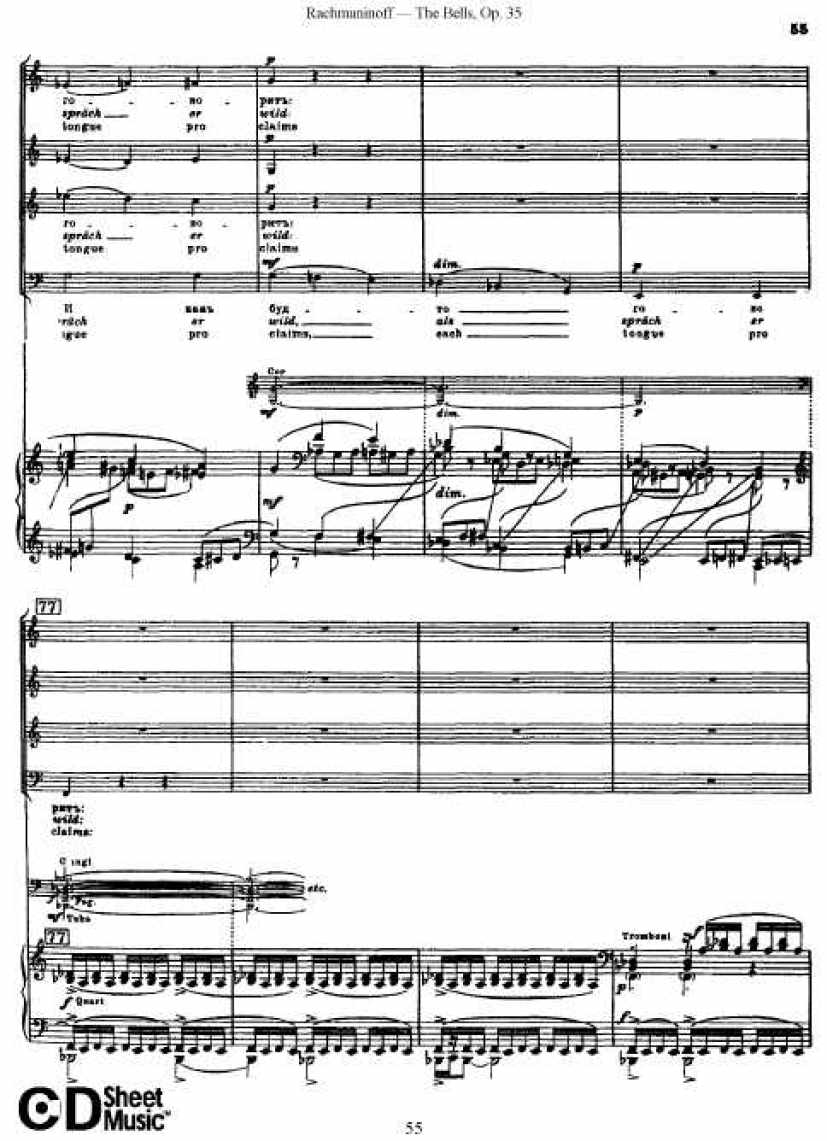 Rachmaninov_op.35_The Bells_vocal钢琴谱