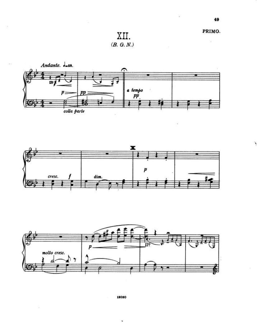 谜的变奏曲 Enigma Variations Op.36 Elgar,4钢琴谱