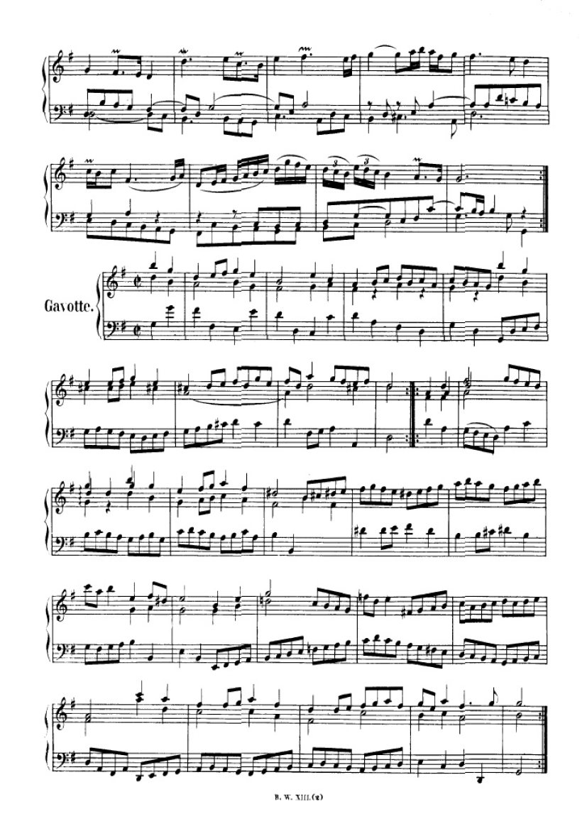 法国组曲 French Suites BWV 812钢琴谱