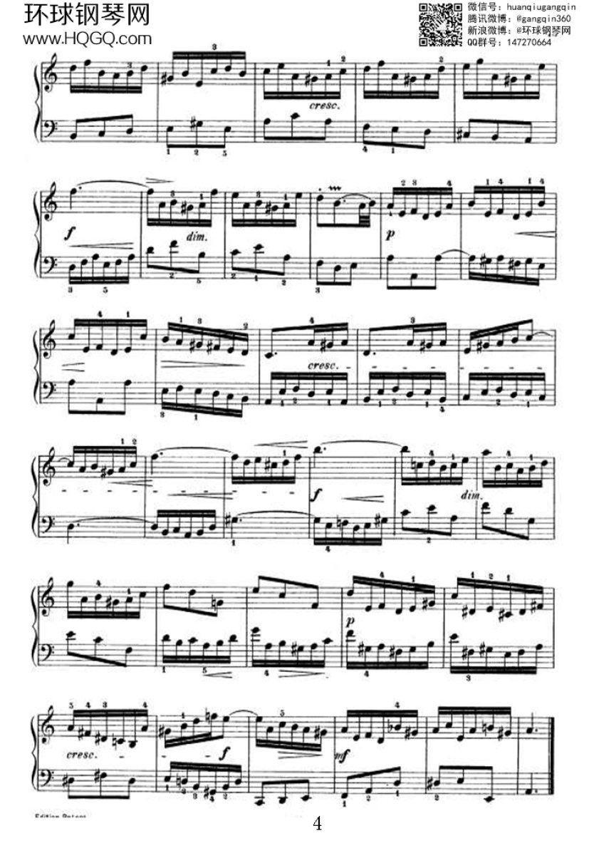 PARTITA 3（选自《6首帕蒂塔 Six Partitas BWV 825钢琴谱