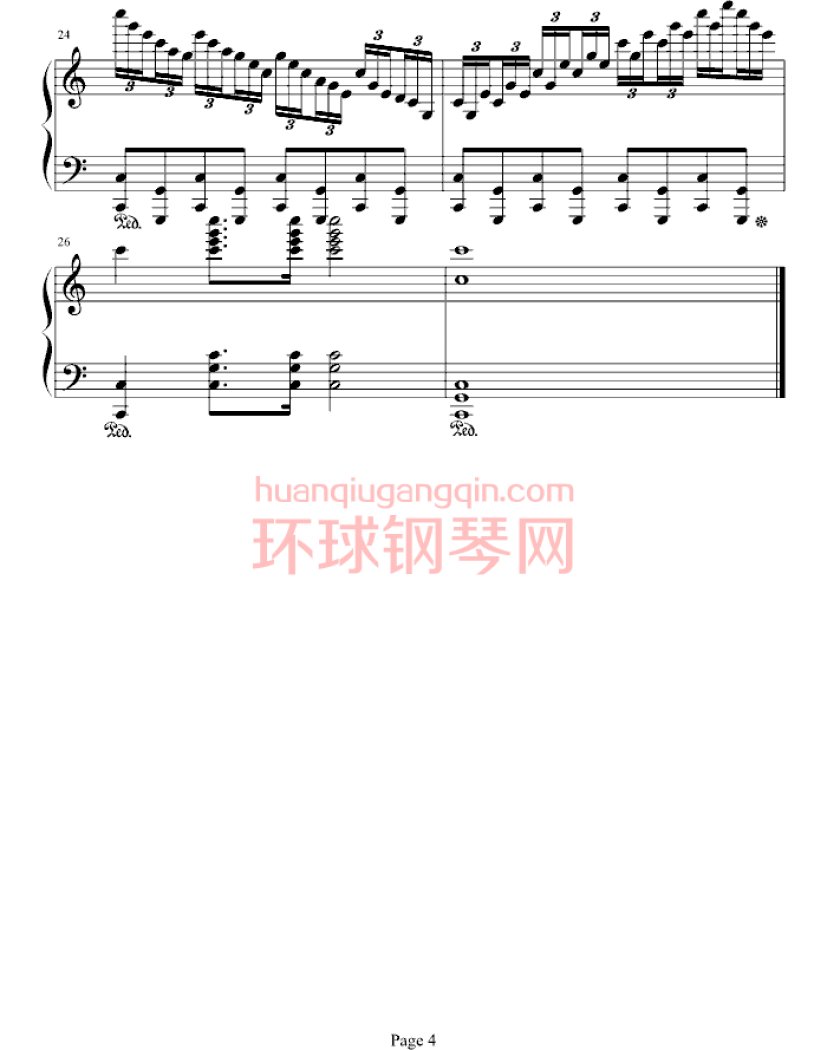 练习曲钢琴谱