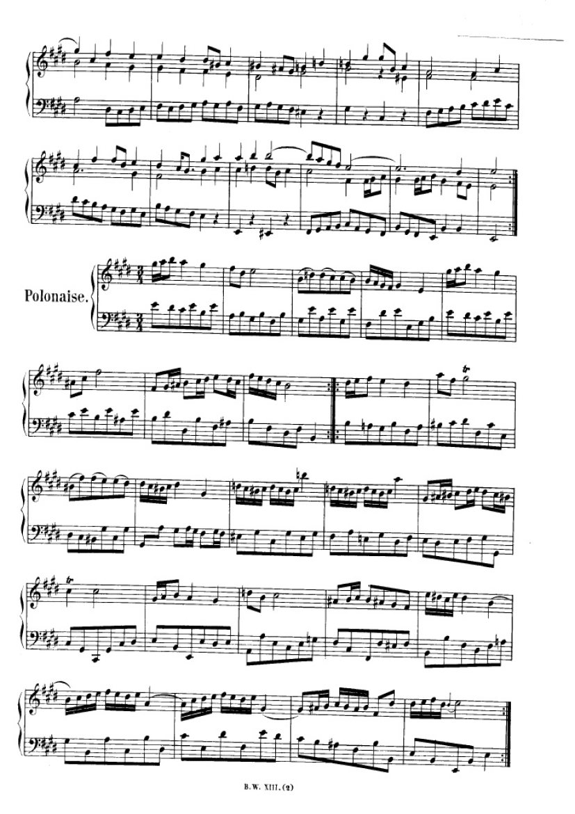 法国组曲 French Suites BWV 812钢琴谱