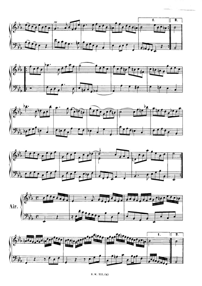 法国组曲 French Suites BWV 812钢琴谱