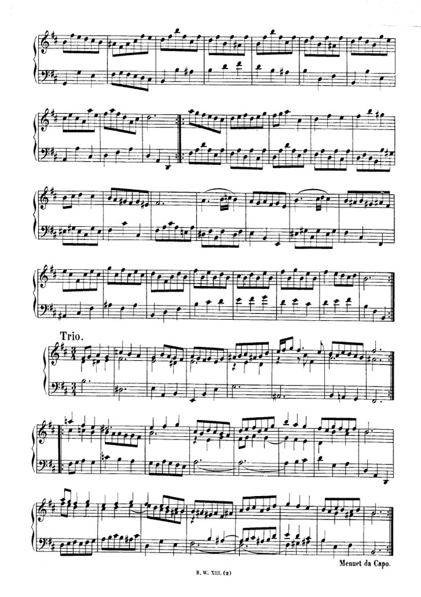 法国组曲 French Suites BWV 812钢琴谱