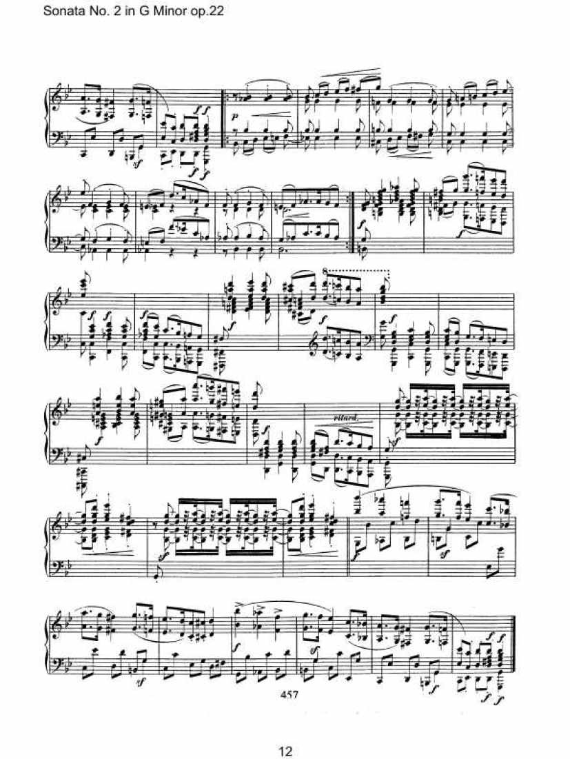 Schumann_op.22_Sonata钢琴谱