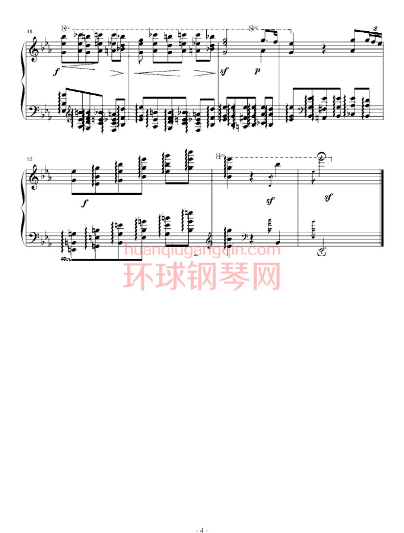 肖邦练习曲第11首钢琴谱