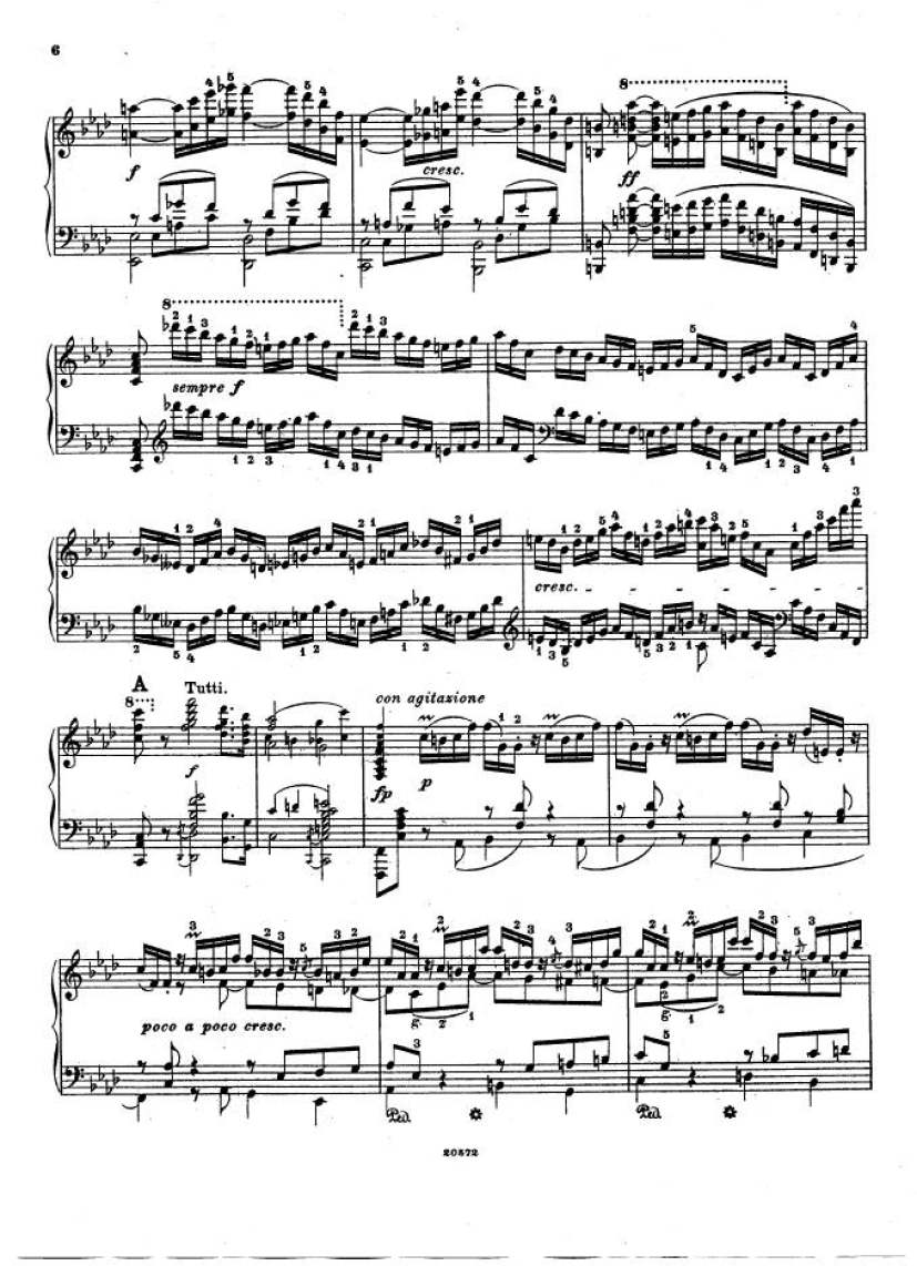 f小调钢琴协奏曲 Piano Concerto in f Minor Op.16钢琴谱