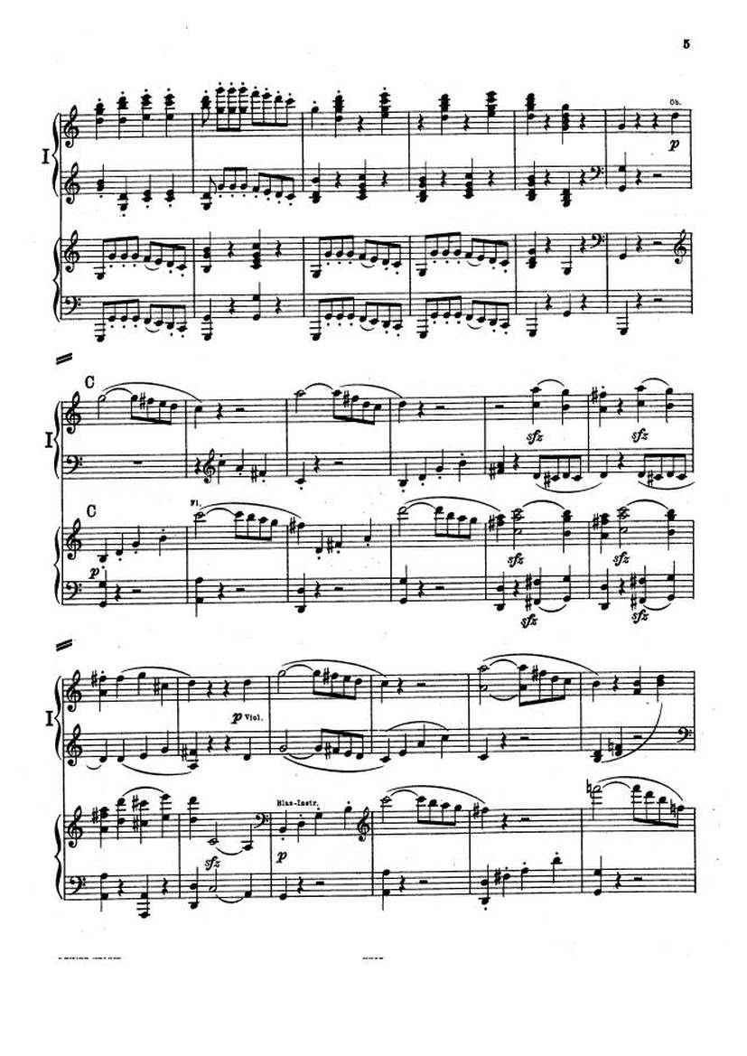 C大调第一交响曲 Symphony No.1 in C Major Op.21钢琴谱