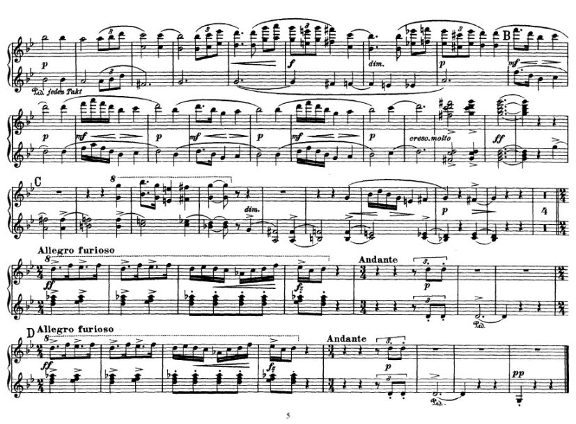 Peer Gynt Suite no.2钢琴谱