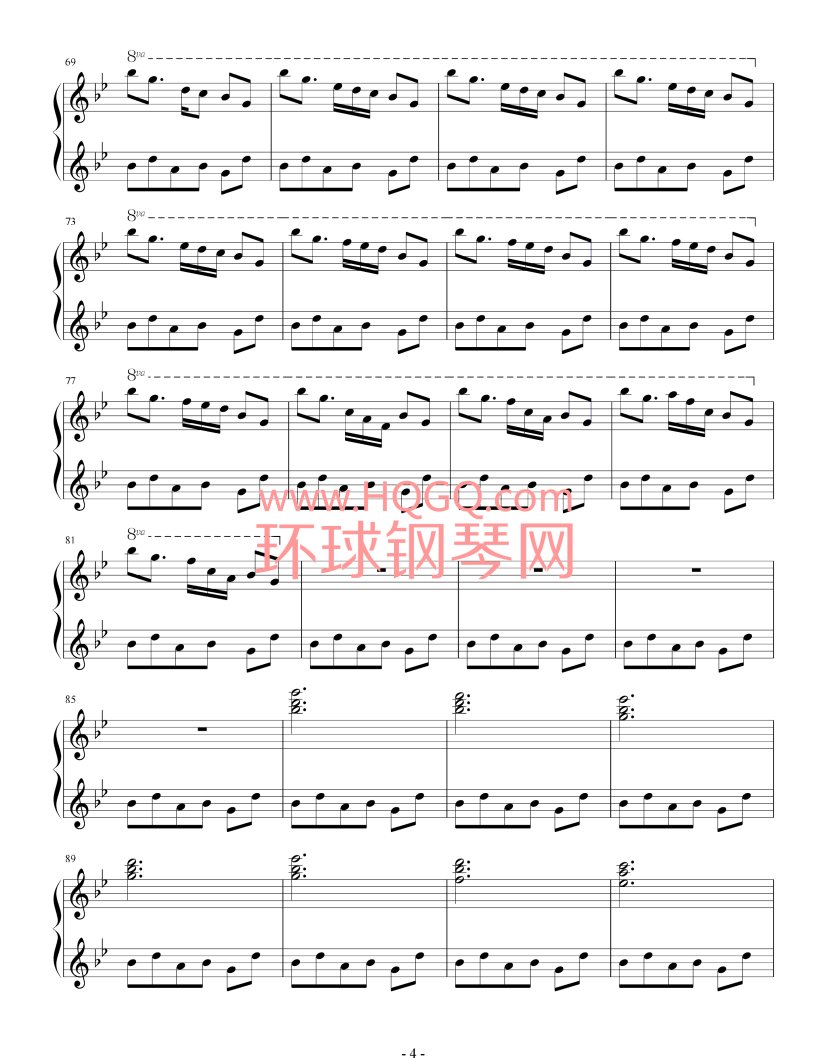 Carol Of The Bells（钟声颂歌）钢琴谱钢琴谱