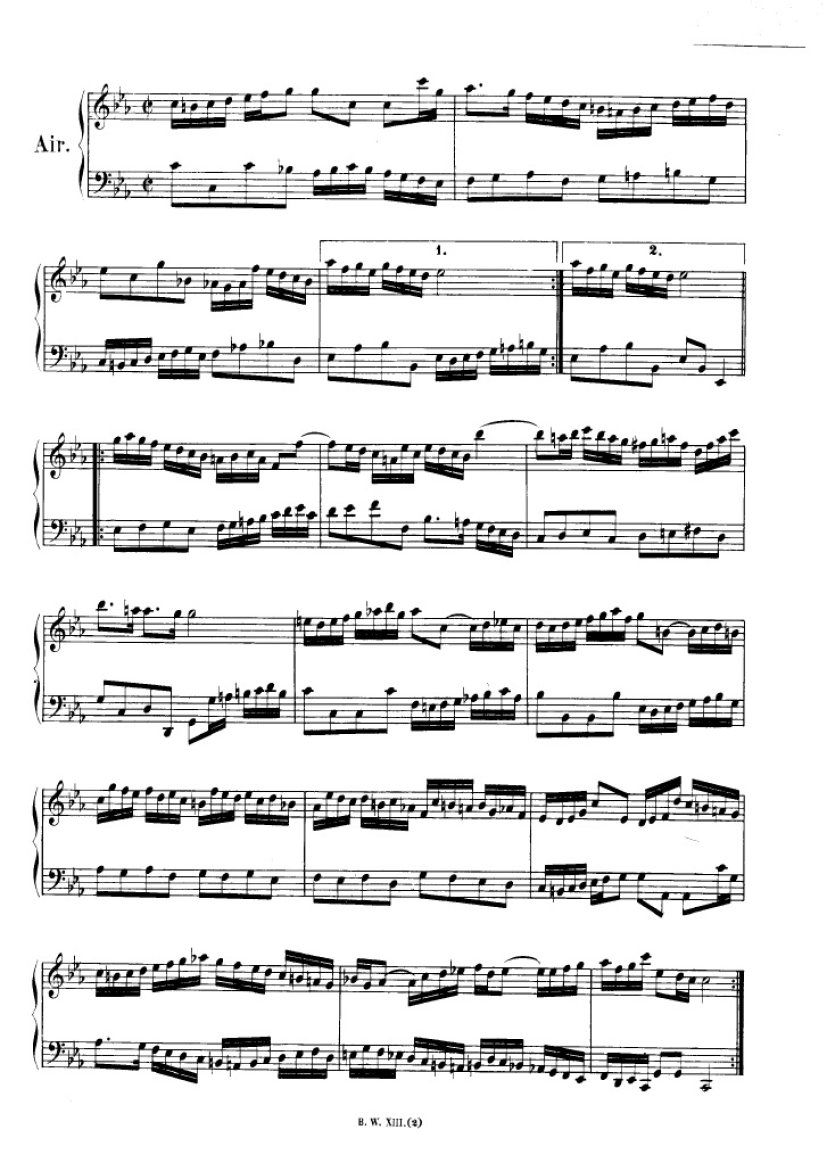 法国组曲 French Suites BWV 812钢琴谱