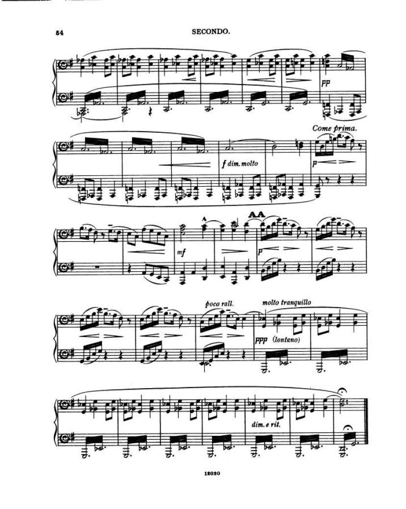 谜的变奏曲 Enigma Variations Op.36 Elgar,4钢琴谱