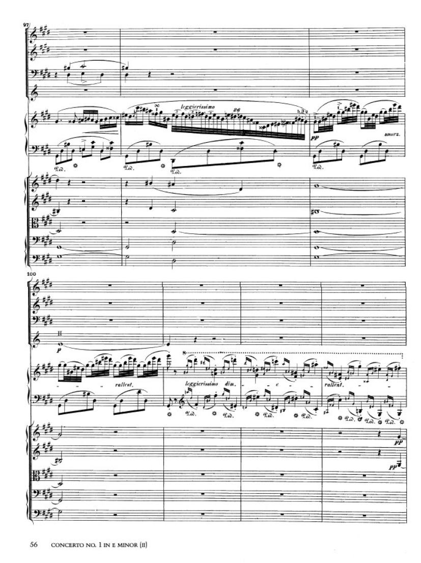 e小调第一钢琴协奏曲 Op.11 Piano Concerto No.1 in e Minor Op.11钢琴谱