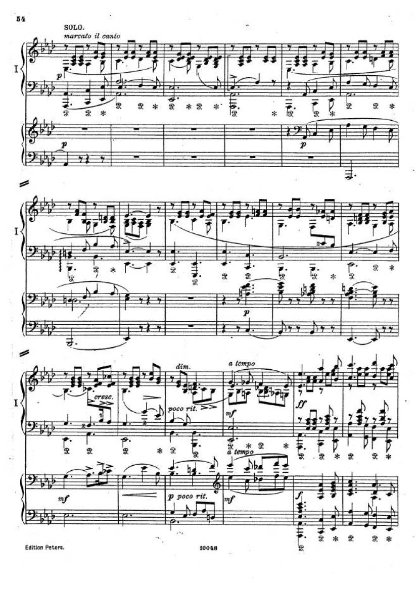 f小调钢琴协奏曲 Piano Concerto in f Minor Op.16钢琴谱