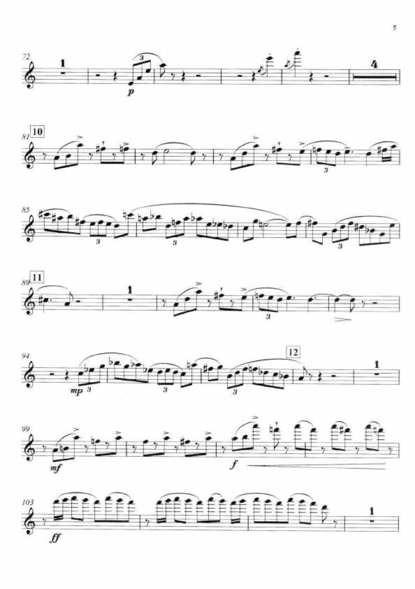 钢琴三重奏 Piano Trio Op.86钢琴谱