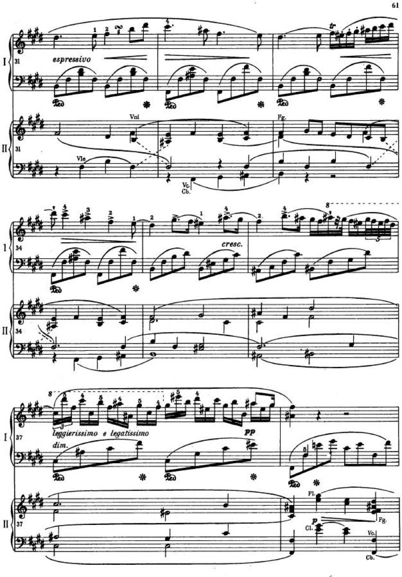 e小调第一钢琴协奏曲 Op.11 Piano Concerto No.1 in e Minor Op.11钢琴谱