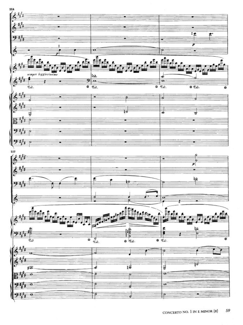 e小调第一钢琴协奏曲 Op.11 Piano Concerto No.1 in e Minor Op.11钢琴谱