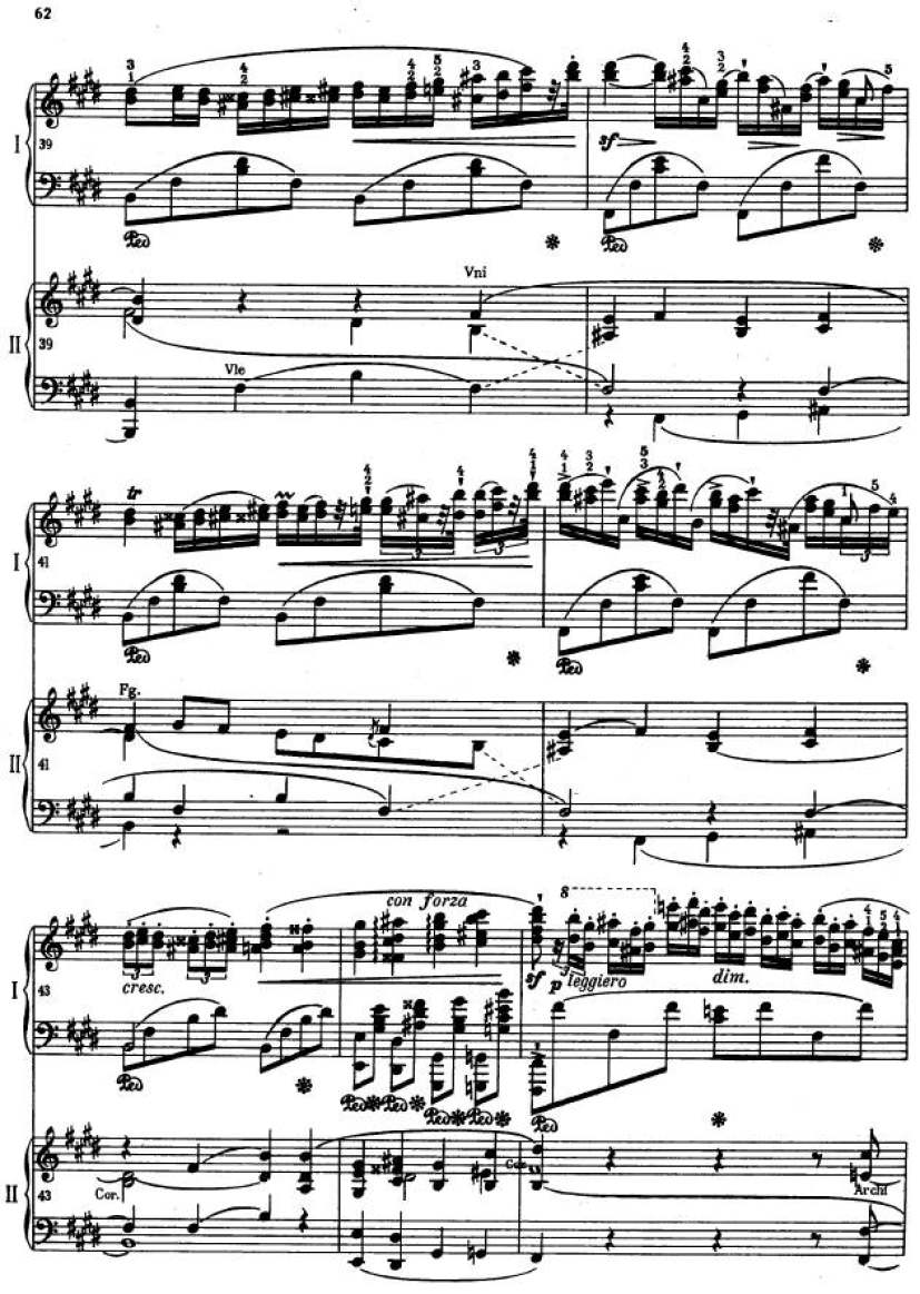 e小调第一钢琴协奏曲 Op.11 Piano Concerto No.1 in e Minor Op.11钢琴谱