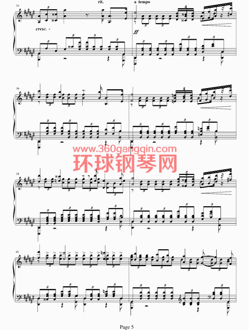 斯克里宾练习曲钢琴谱