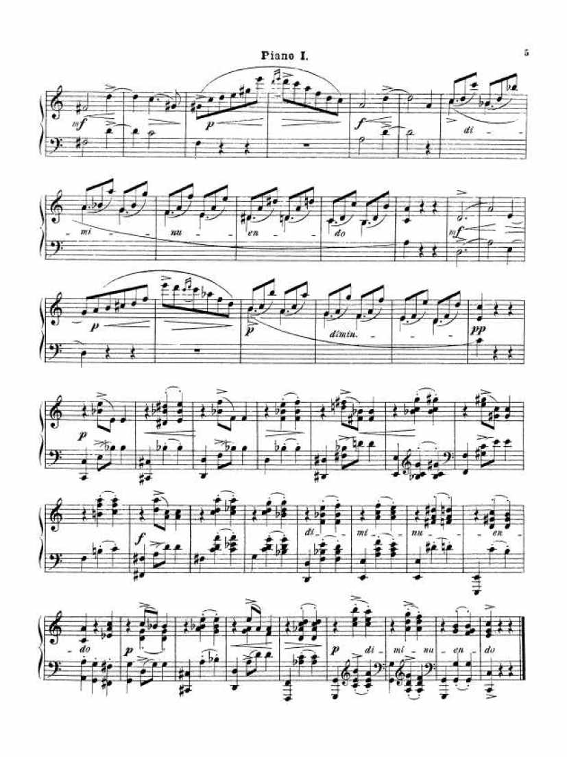 C大调第三组曲“变奏曲”Suite No.3 in C Major Op.33钢琴谱