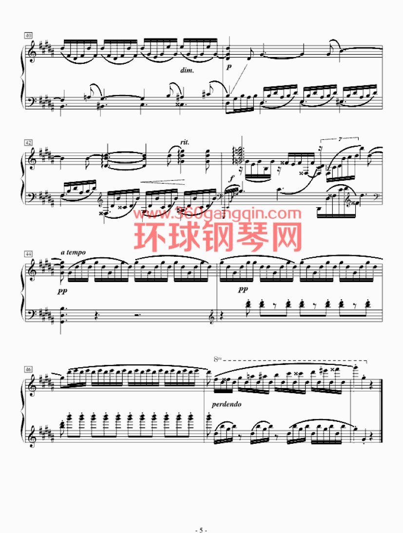 升g小调前奏曲,Op.32 No.12钢琴谱